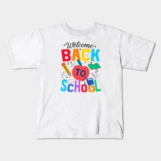 Welcome Back To School First Day Of School Students Teachers Kids T-Shirt